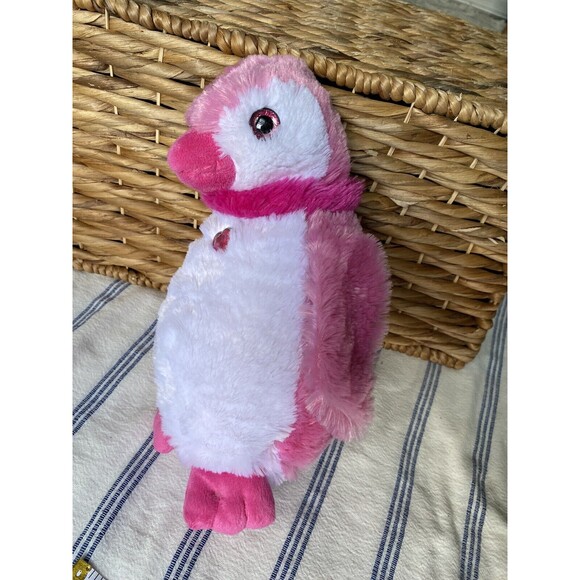 Petting Zoo Jeweled Penguin Stuffed Animal Plush 12" Toy Pink - Picture 1 of 9